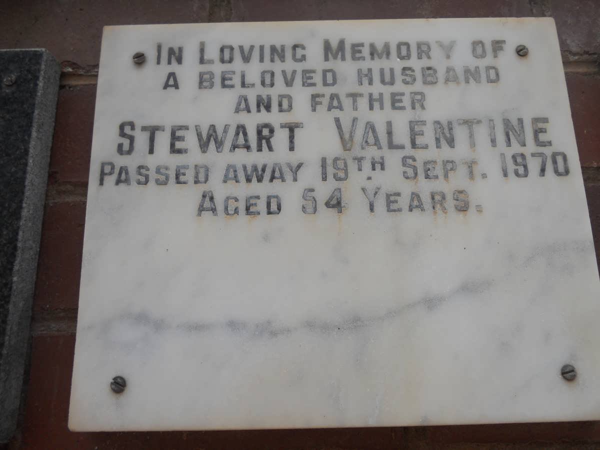 VALENTINE Stewart -1970