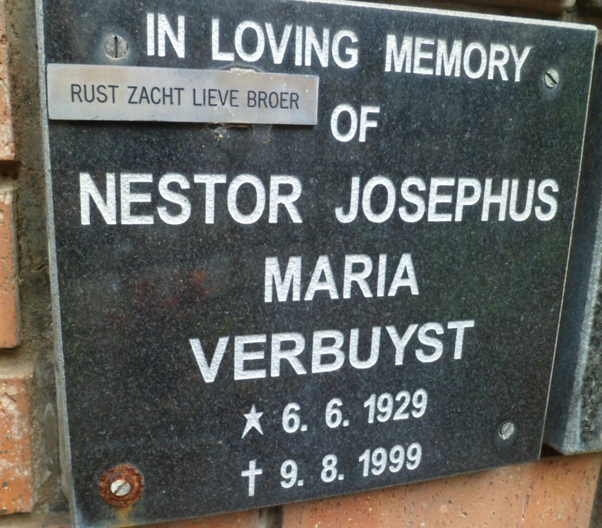 VERBUYST Nestor Josephus Maria 1929-1999