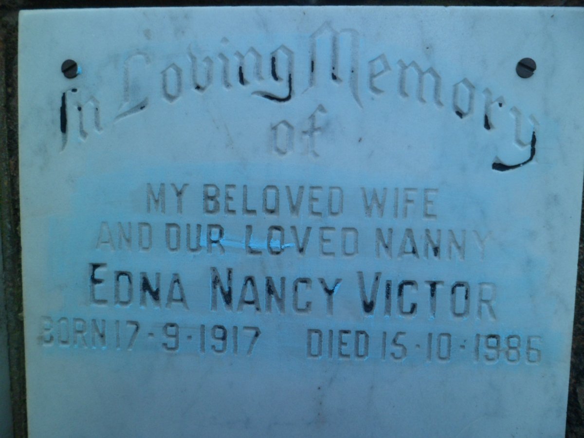 VICTOR Edna Nancy 1917-1986