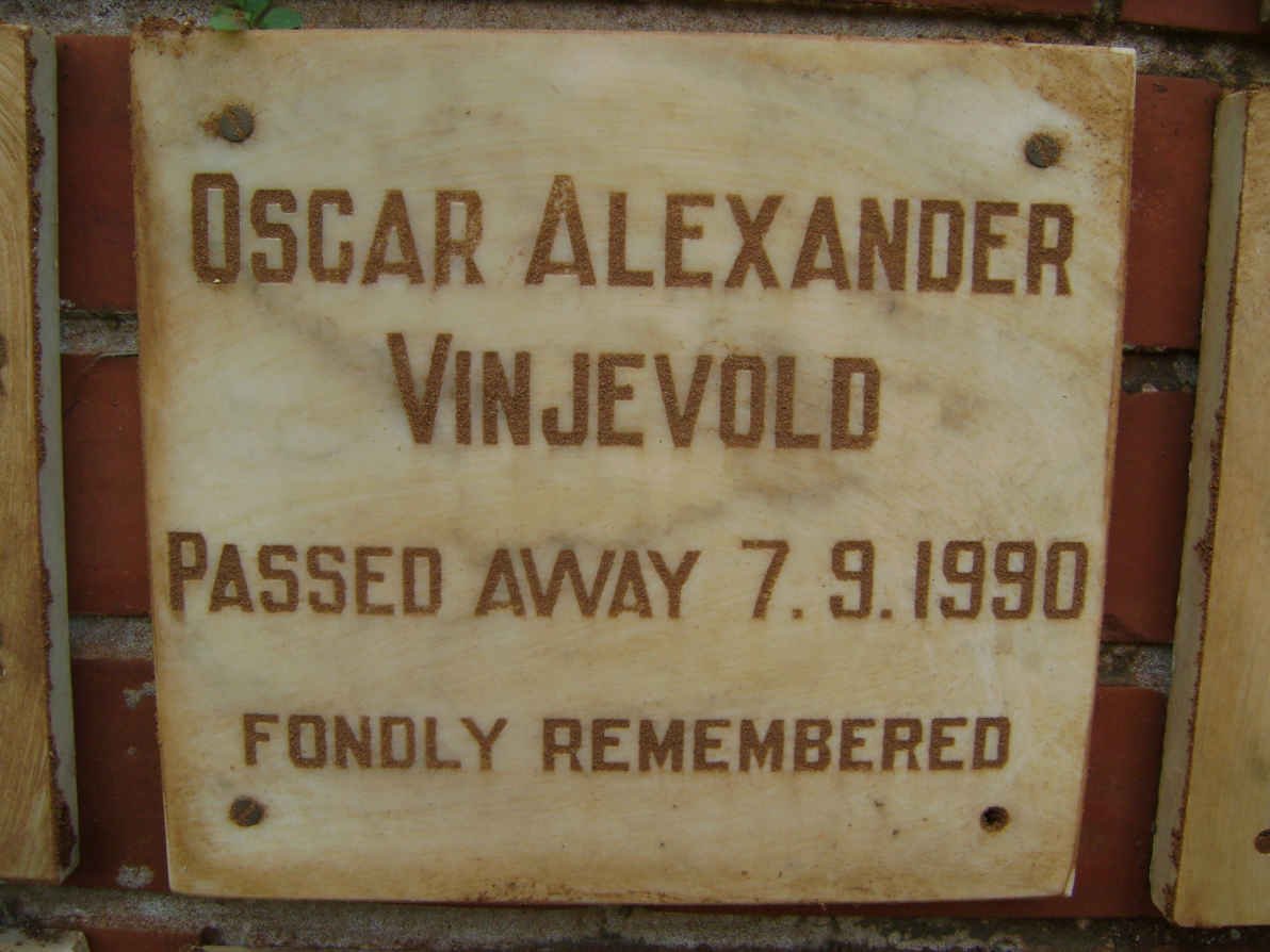 VINJEVOLD Oscar Alexander -1990