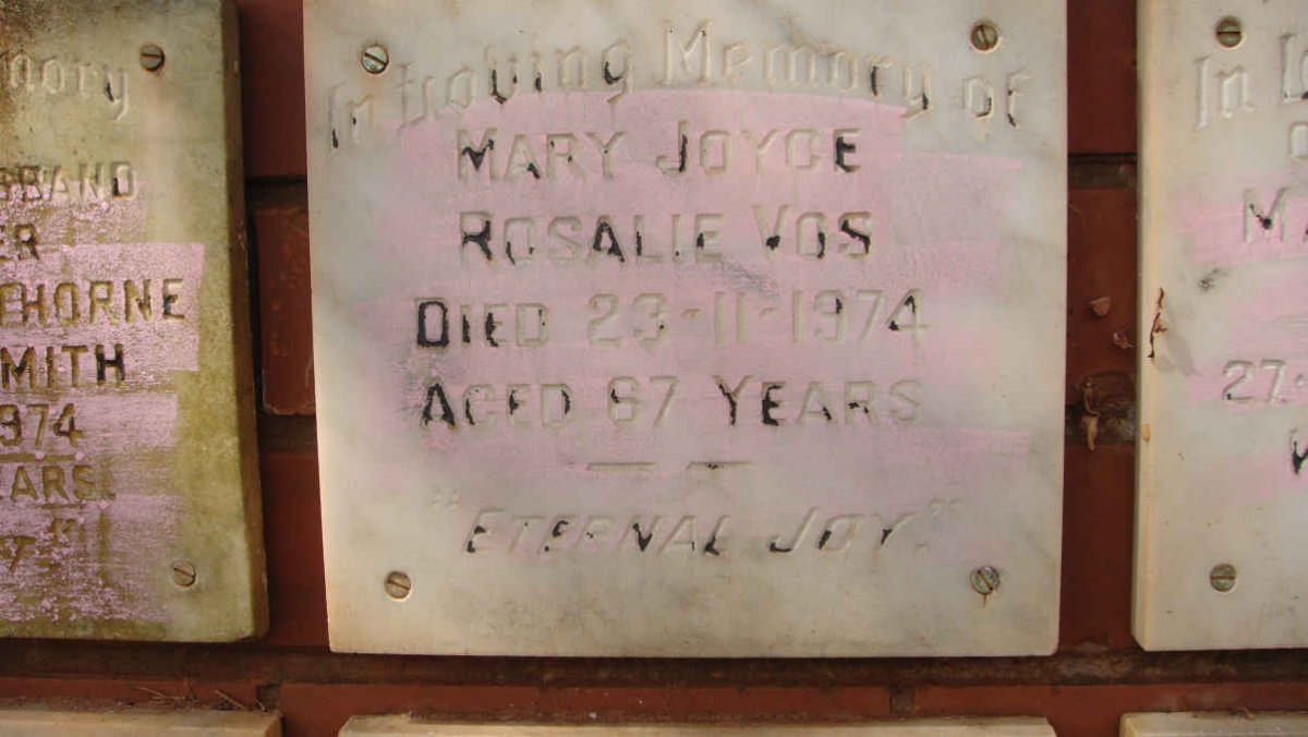 VOS Mary Joyce Rosalie -1974