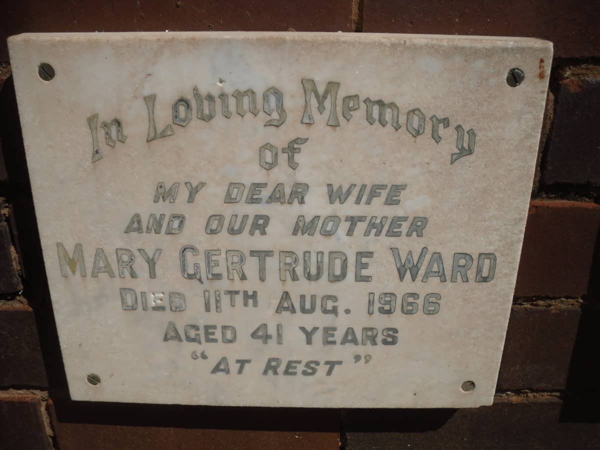 WARD Mary Gertrude -1966