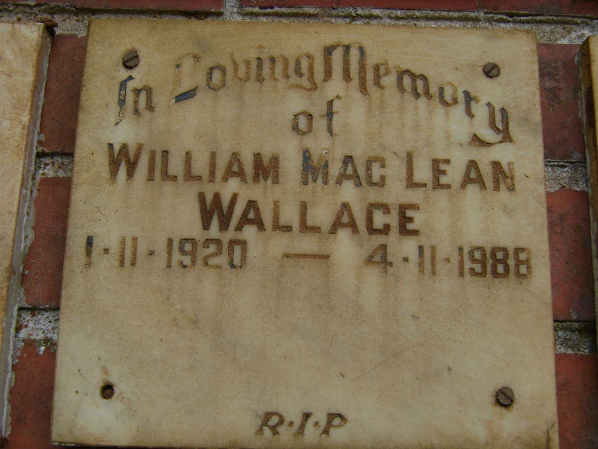 WALLACE William MacLean 1920-1988