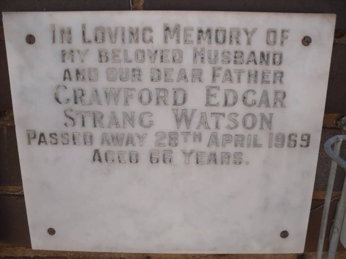 WATSON Crawford Edgar Strang -1969