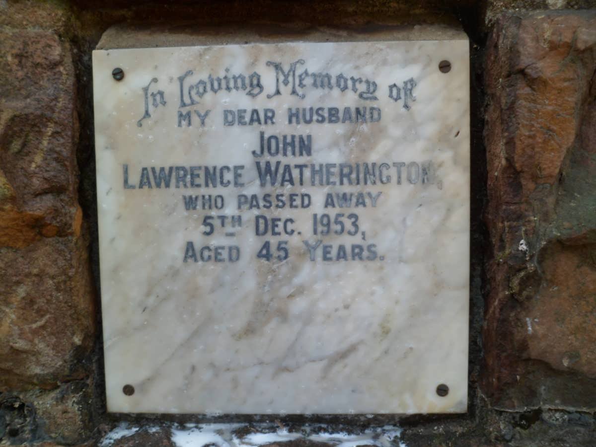 WATHERINGTON John Lawrence -1953