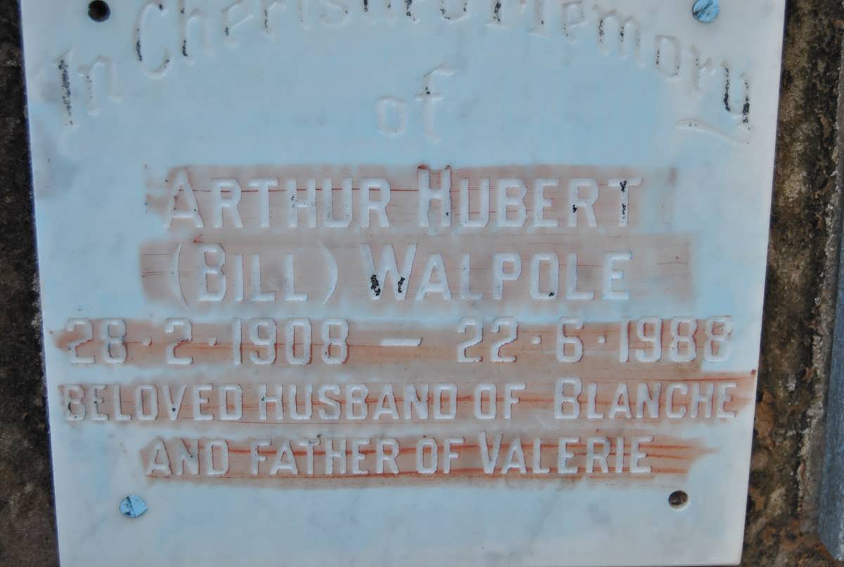 WALPOLE Arthur Hubert 1908-1988