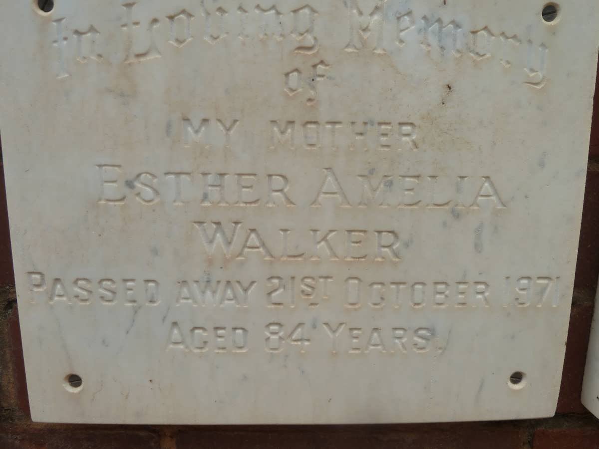 WALKER Esther Amelia -1971