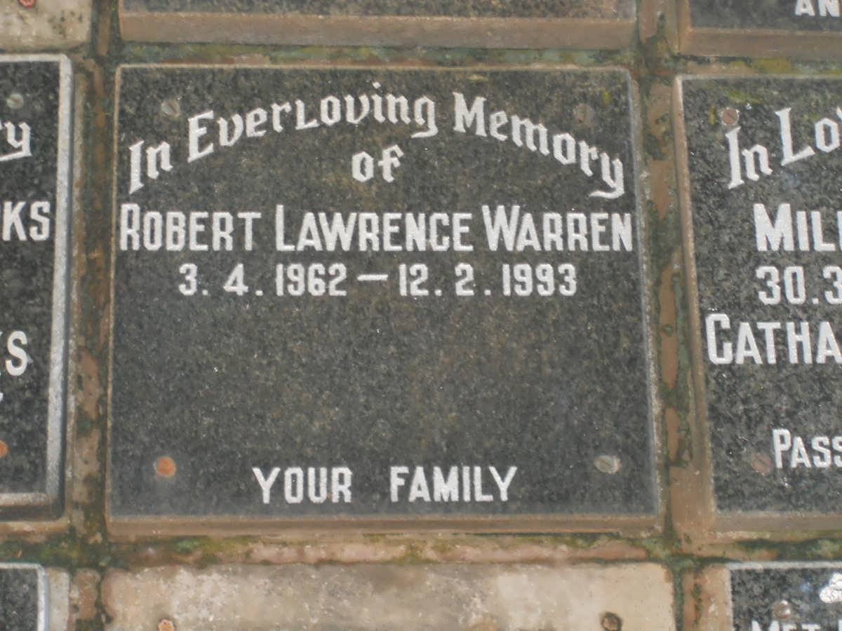 WARREN Robert Lawrence 1962-1993