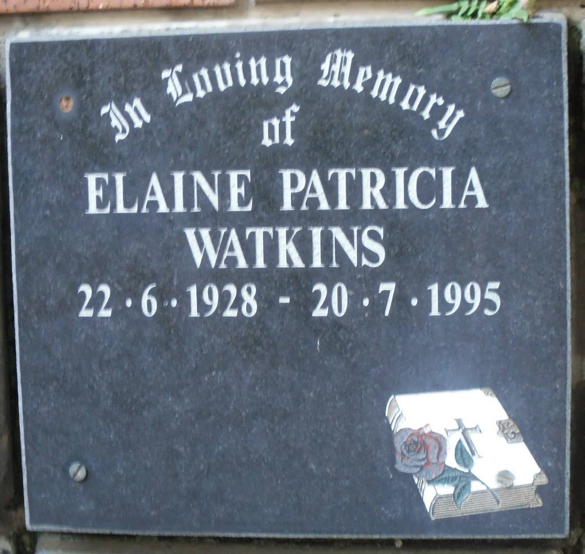 WATKINS Elaine Patricia 1928-1995
