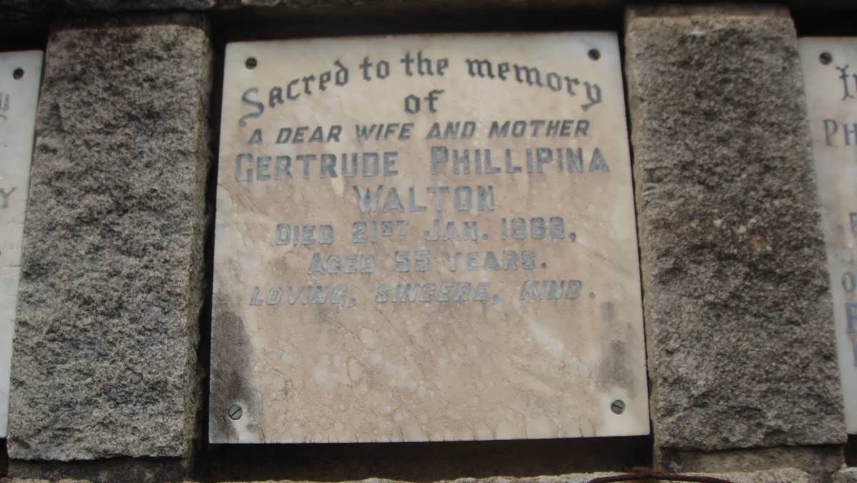 WALTON Gertrude Phillipina -1968
