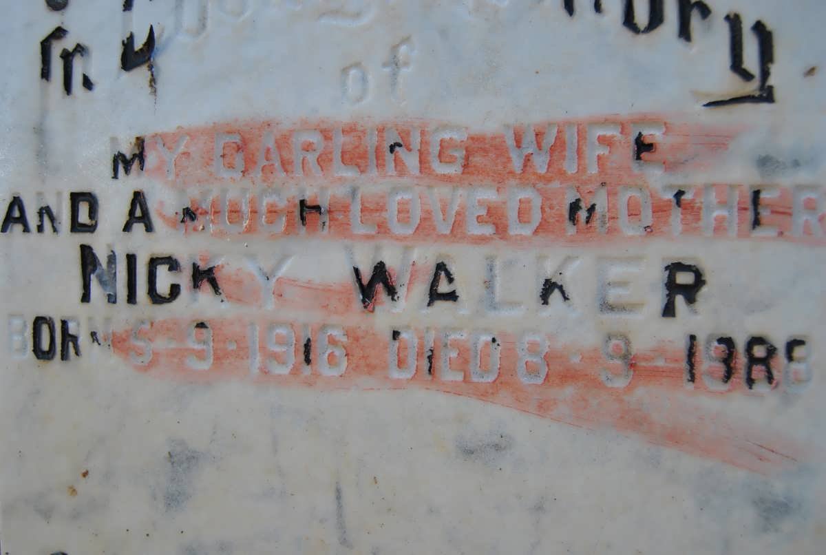 WALKER Nicky 1916-1988