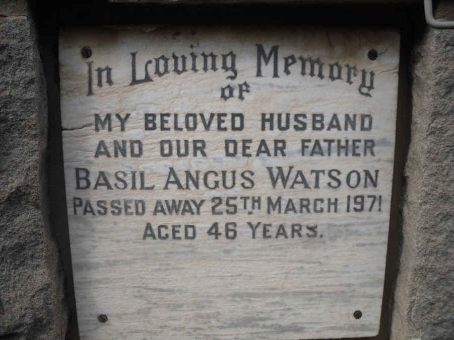 WATSON Basil Angus -1971