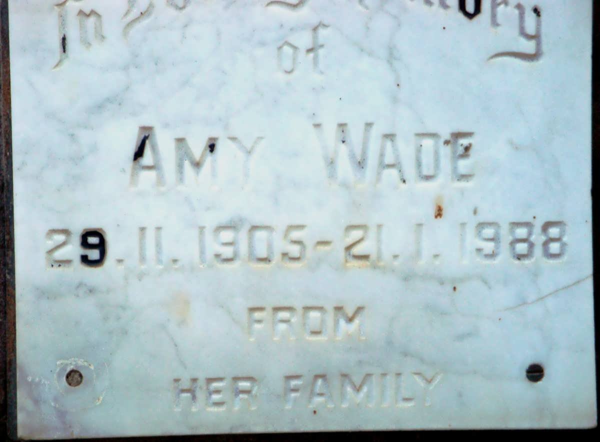 WADE Amy 1905-1988