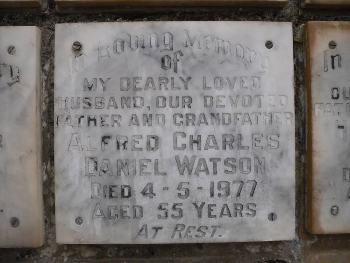 WATSON Alfred Charles Daniel -1977