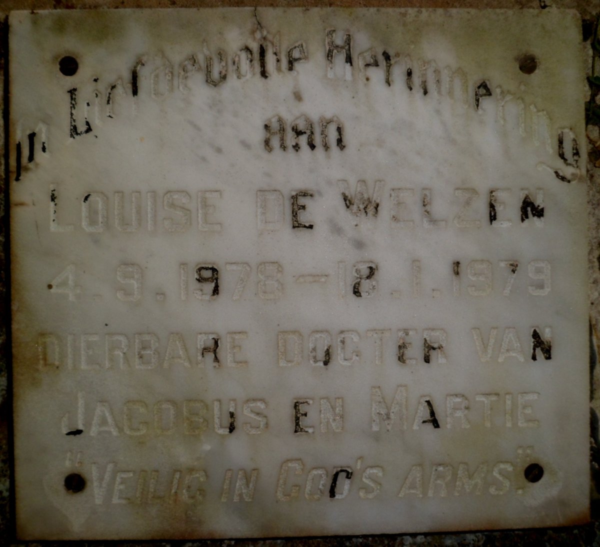 WELZEN Louise, de 1978-1979