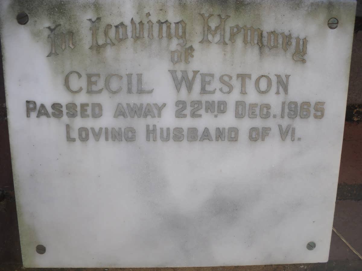 WESTON Cecil -1965