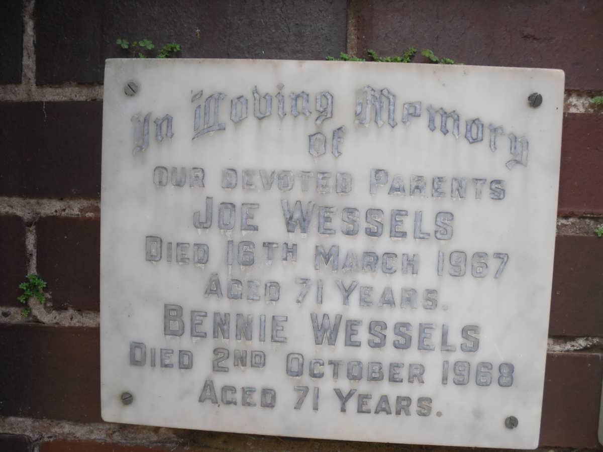 WESSELS Bennie -1968 &amp; Joe -1967