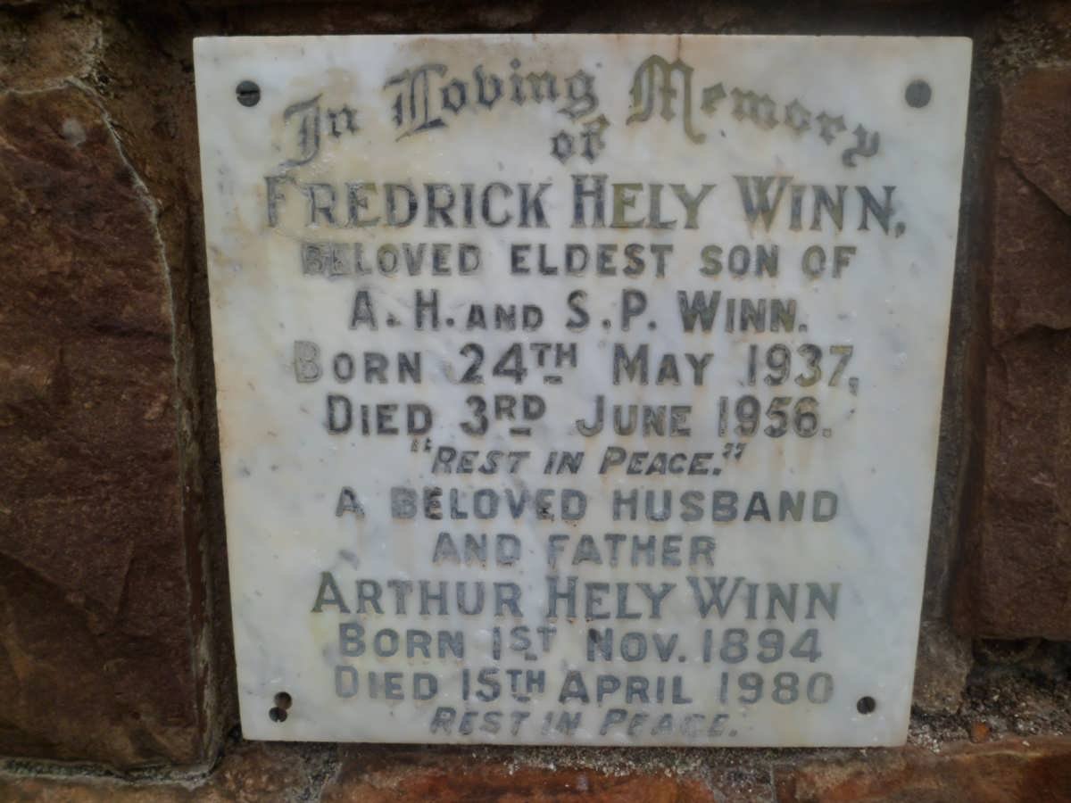 WINN Arthur Hely 1894-1980 :: WINN Frederick Hely 1937-1956