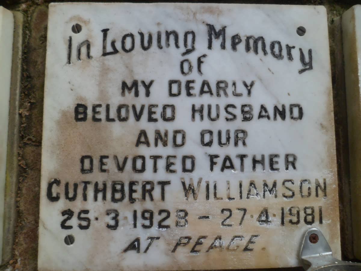 WILLIAMSON Cuthbert 1928-1981