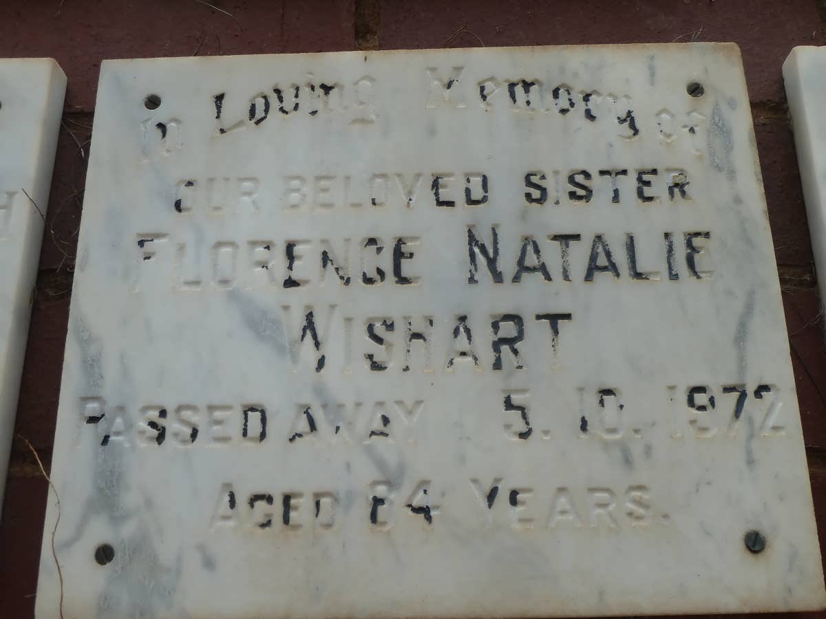 WISHART Florence Natalie -1972