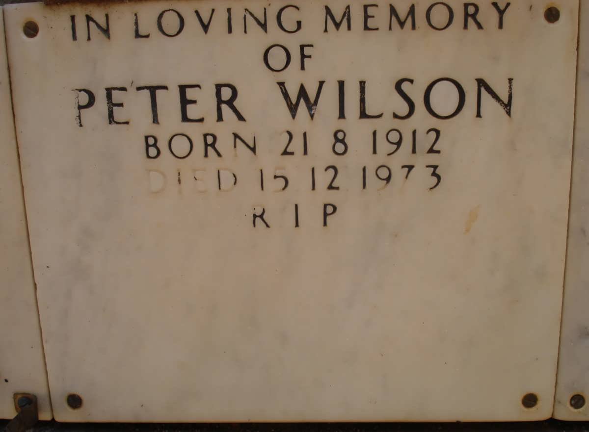 WILSON Peter 1912-1973