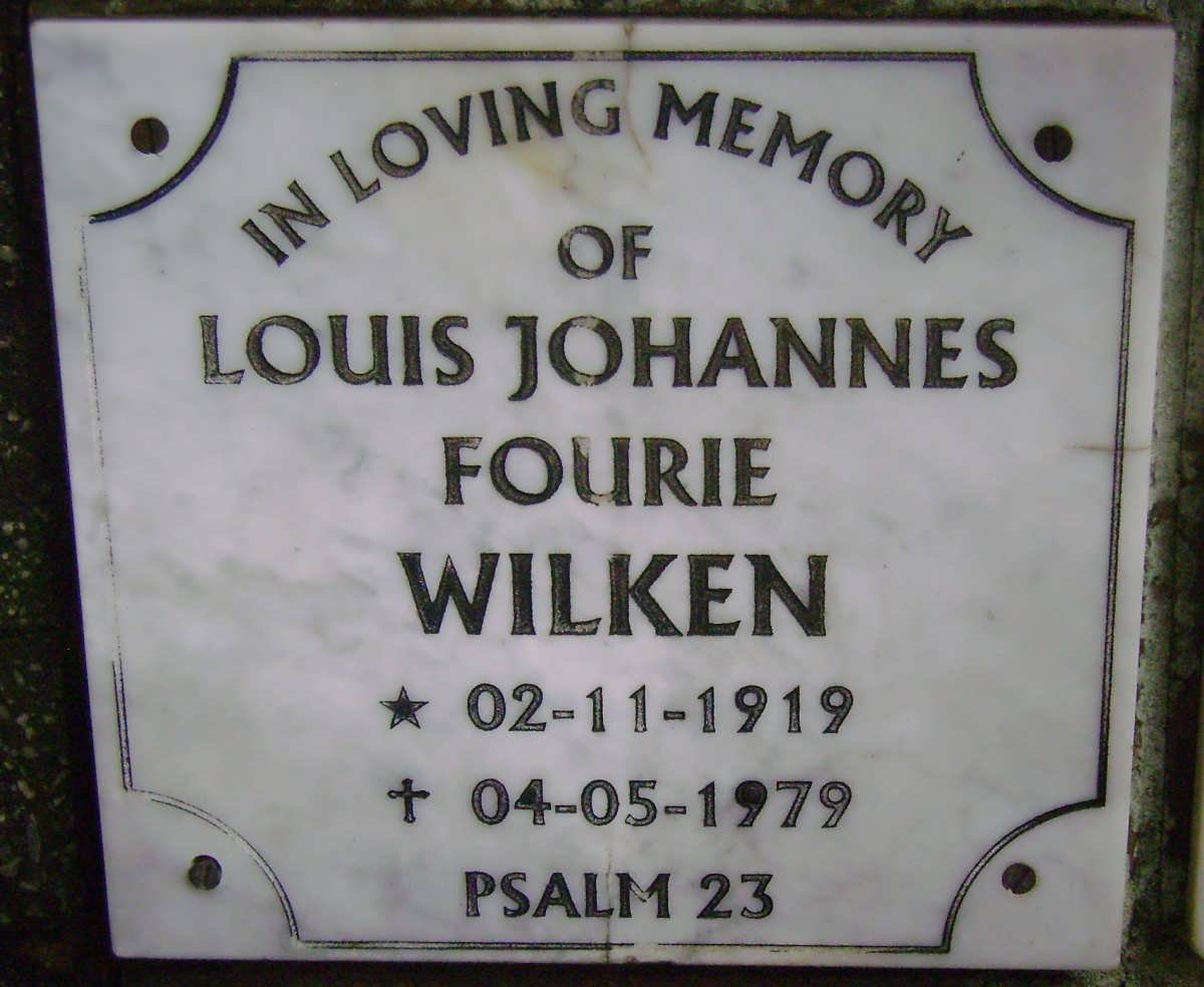 WILKEN Louis Johannes Fourie 1919-1979