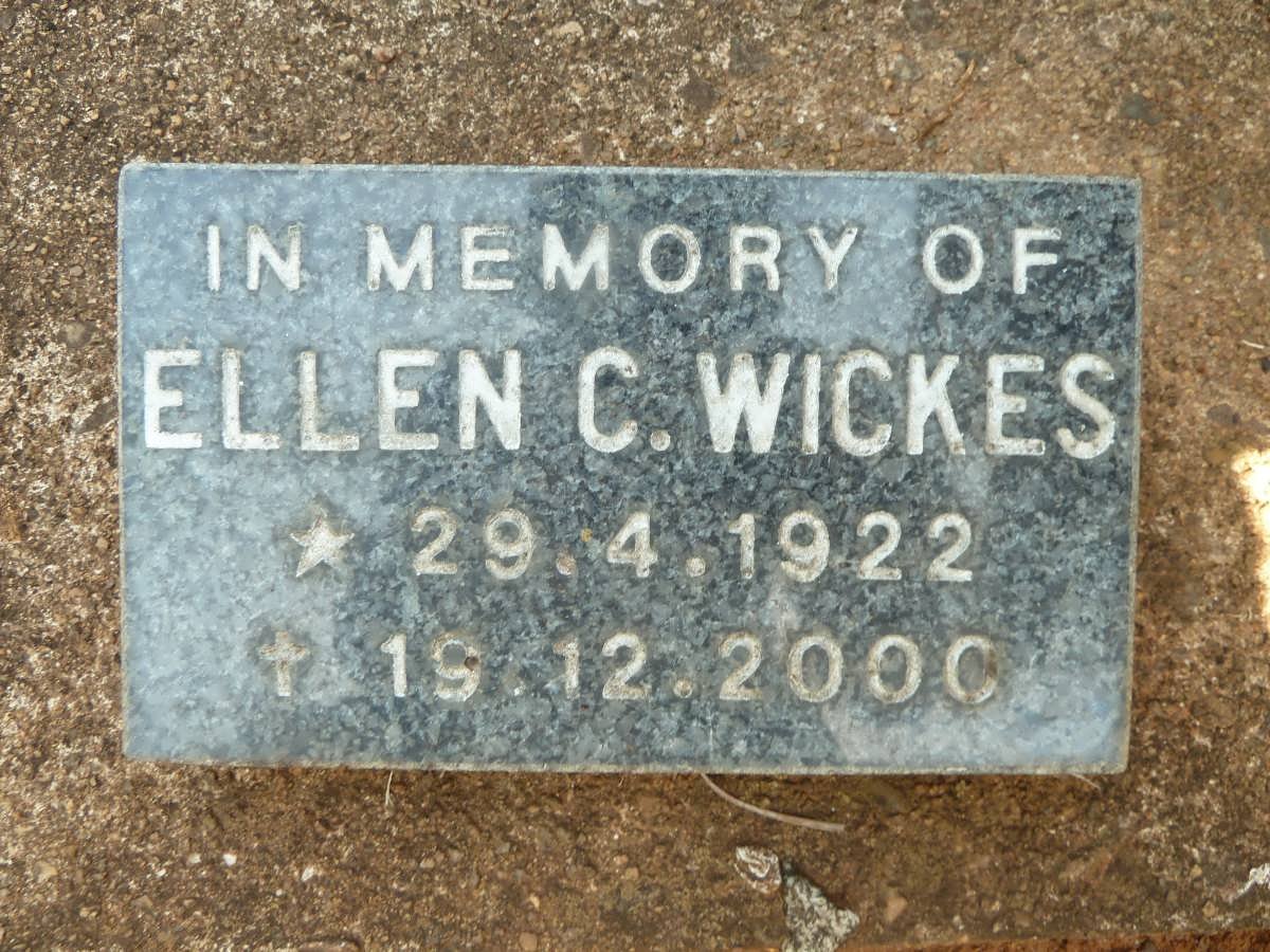 WICKES Ellen C. 1922-2000