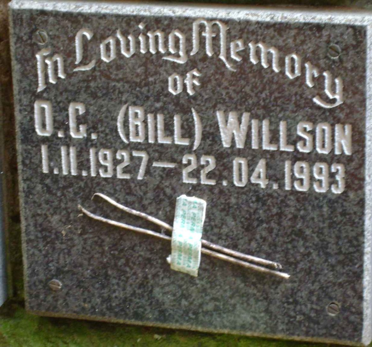 WILLSON O.C. 1927-1993