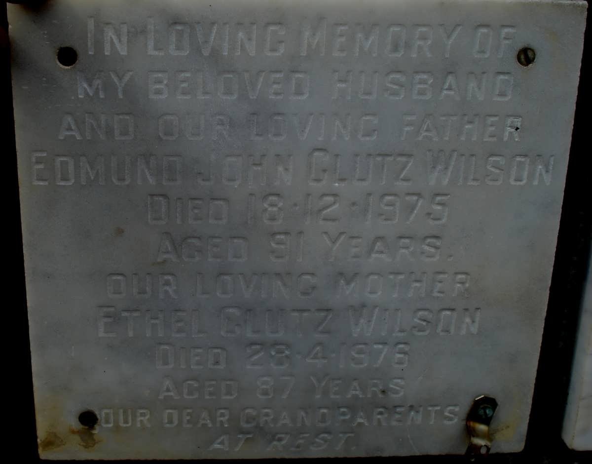 WILSON Edmund John, Glutz -1975 &amp; Ethel -1976
