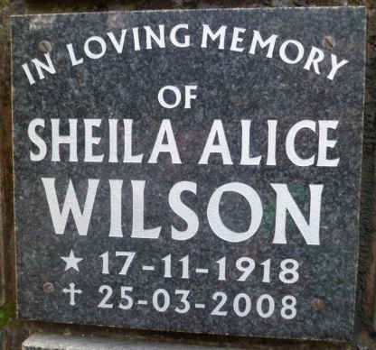 WILSON Sheila Alice 1918-2008