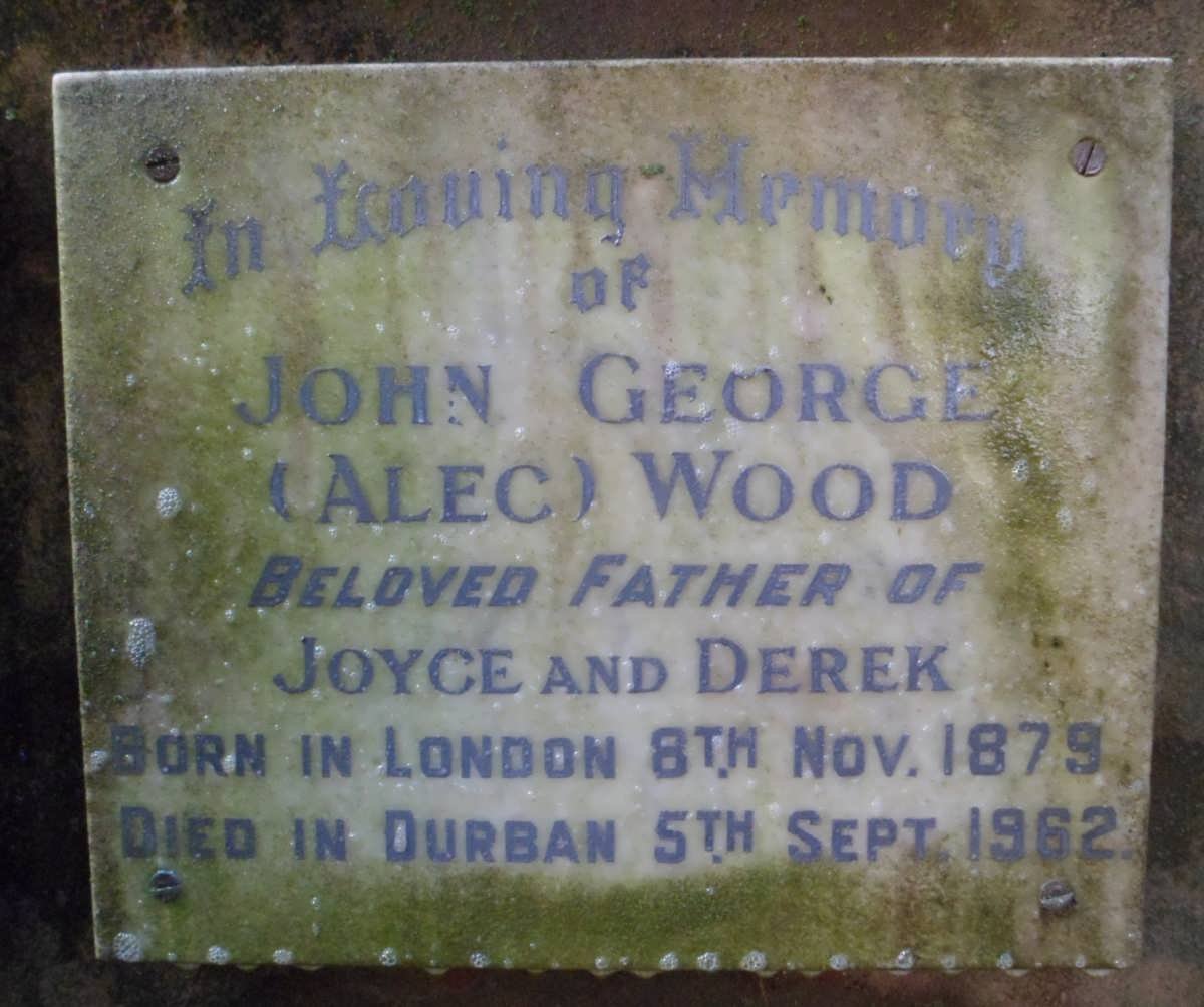 WOOD John George 1879-1962