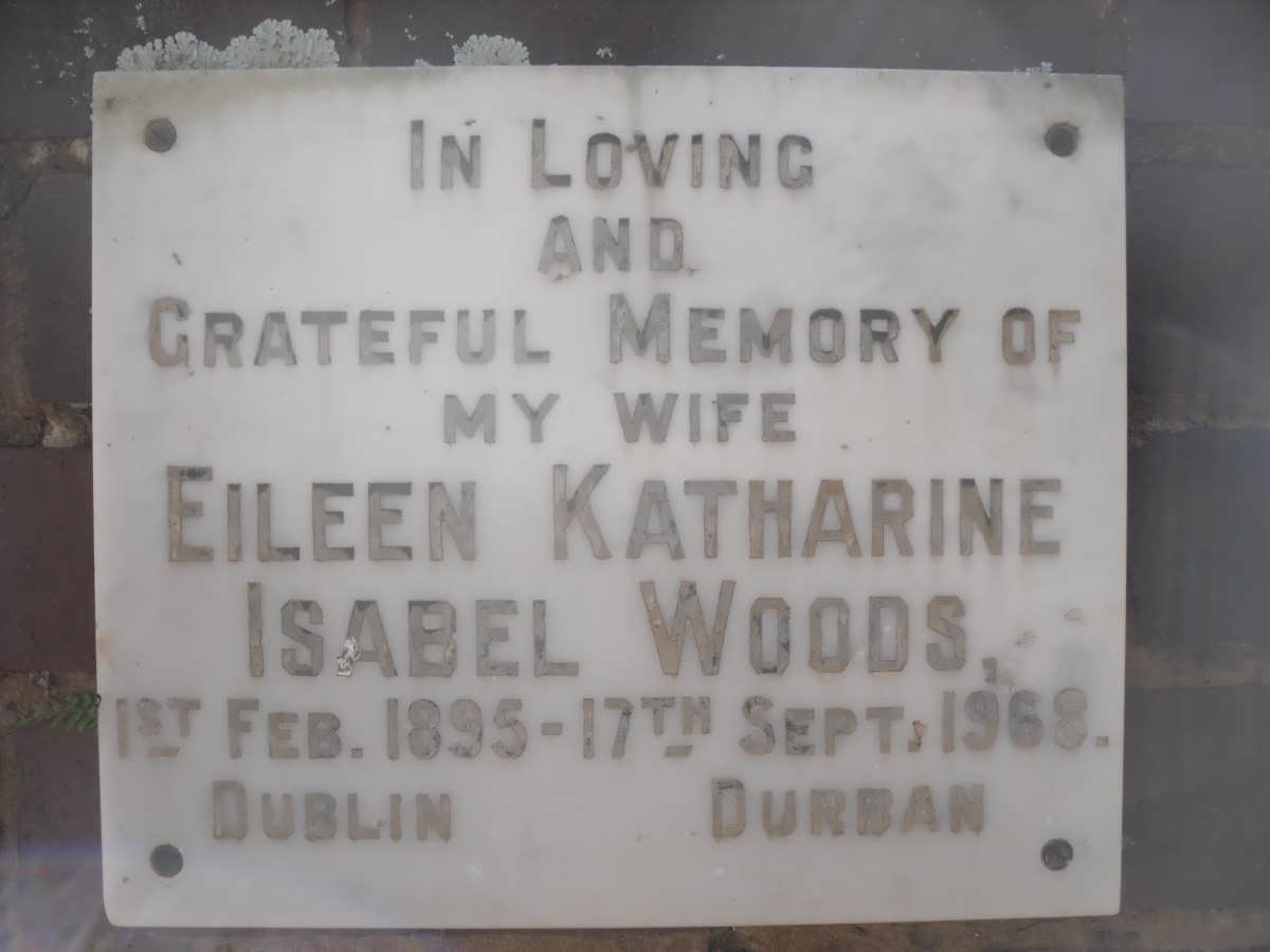 WOODS Eileen Katharine Isabel 1895-1968