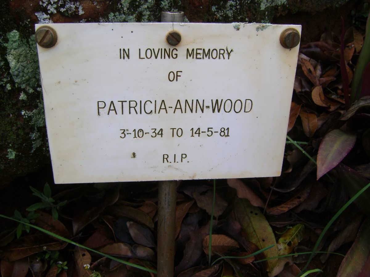 WOOD Patricia Ann 1934-1981