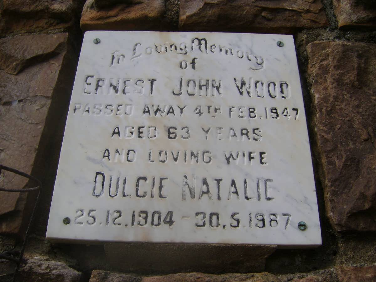 WOOD Ernest John -1947 &amp; Dulcie Natalie 1904-1987