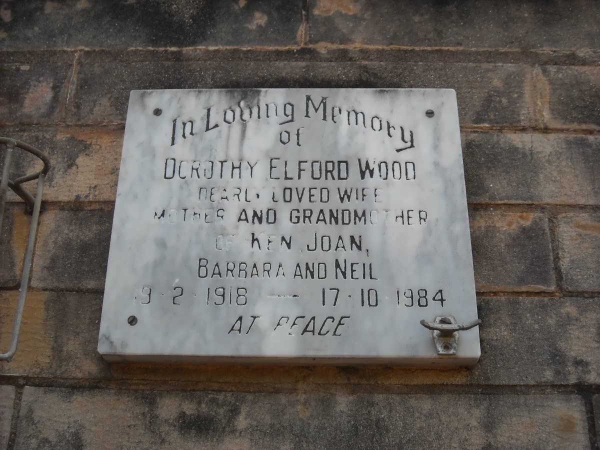 WOOD Dorothy Elford 1918-1984