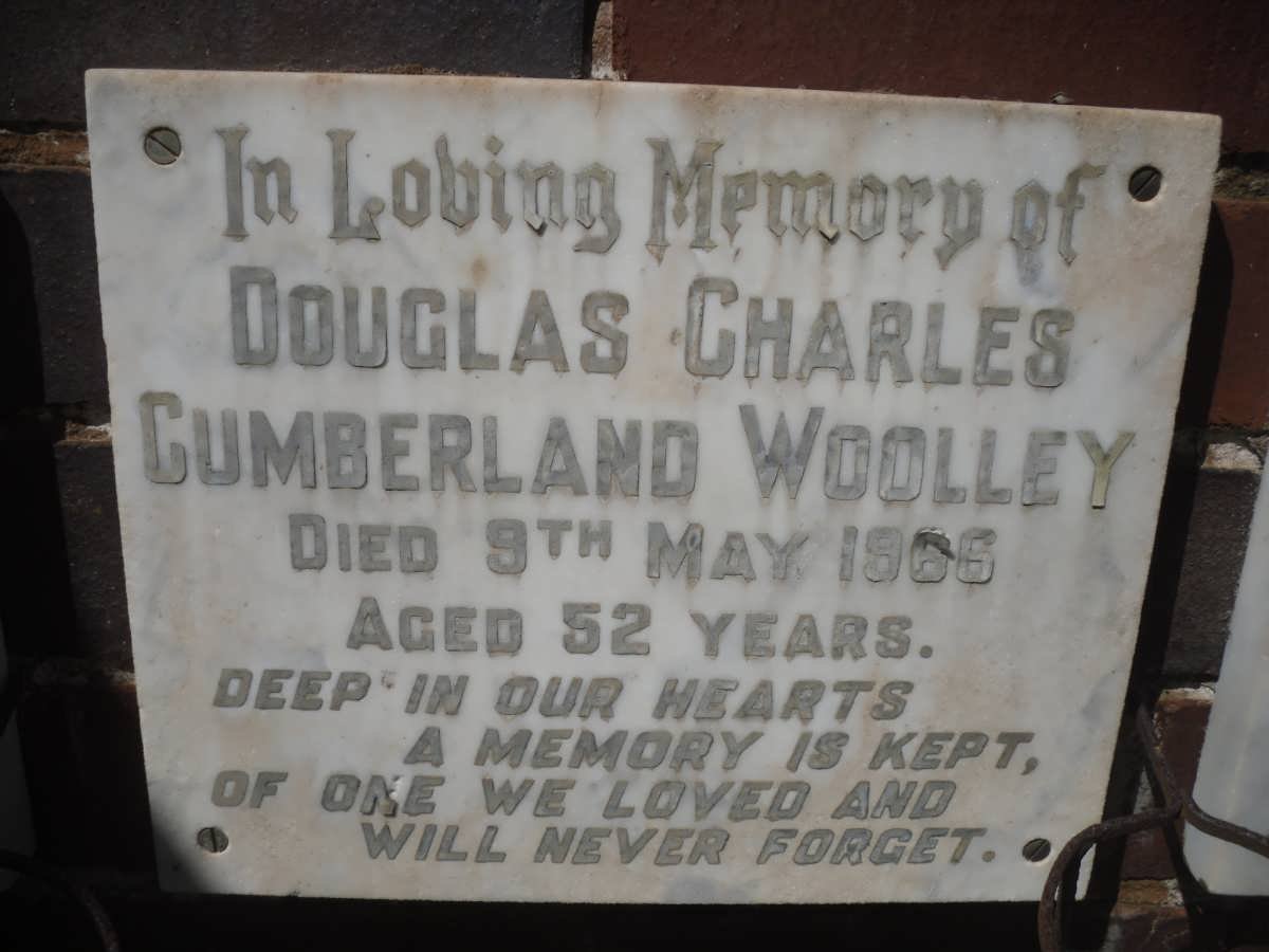 WOOLLEY Douglas Charles Cumberland -1966