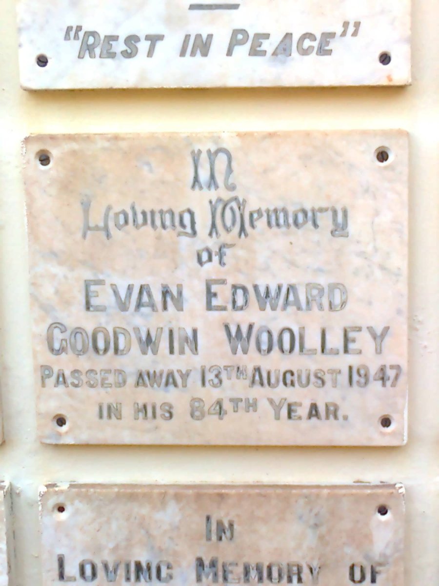 WOOLLEY Evan Edward Goodwin -1947