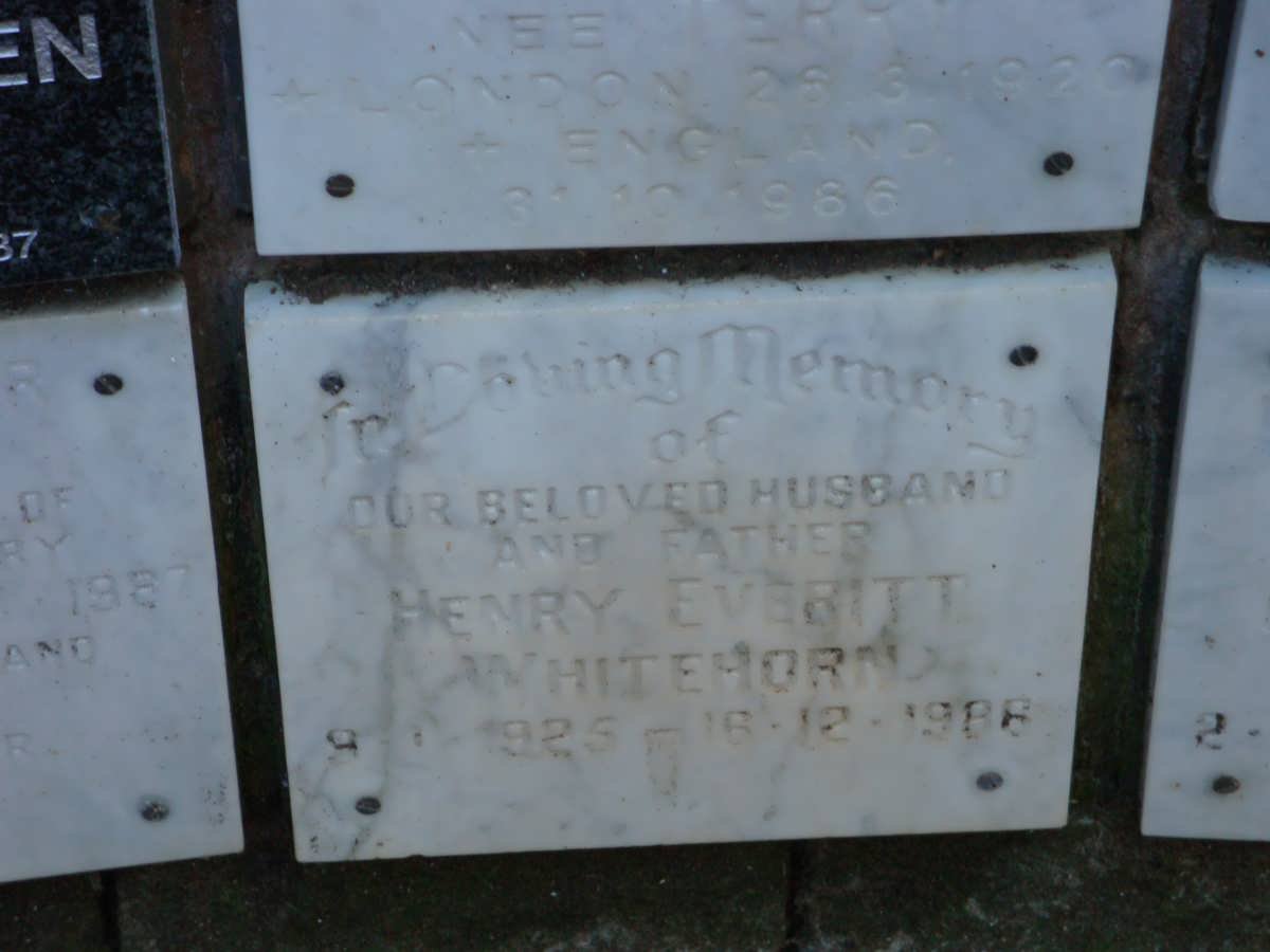 WHITEHORN Henry Everitt 1925-1986