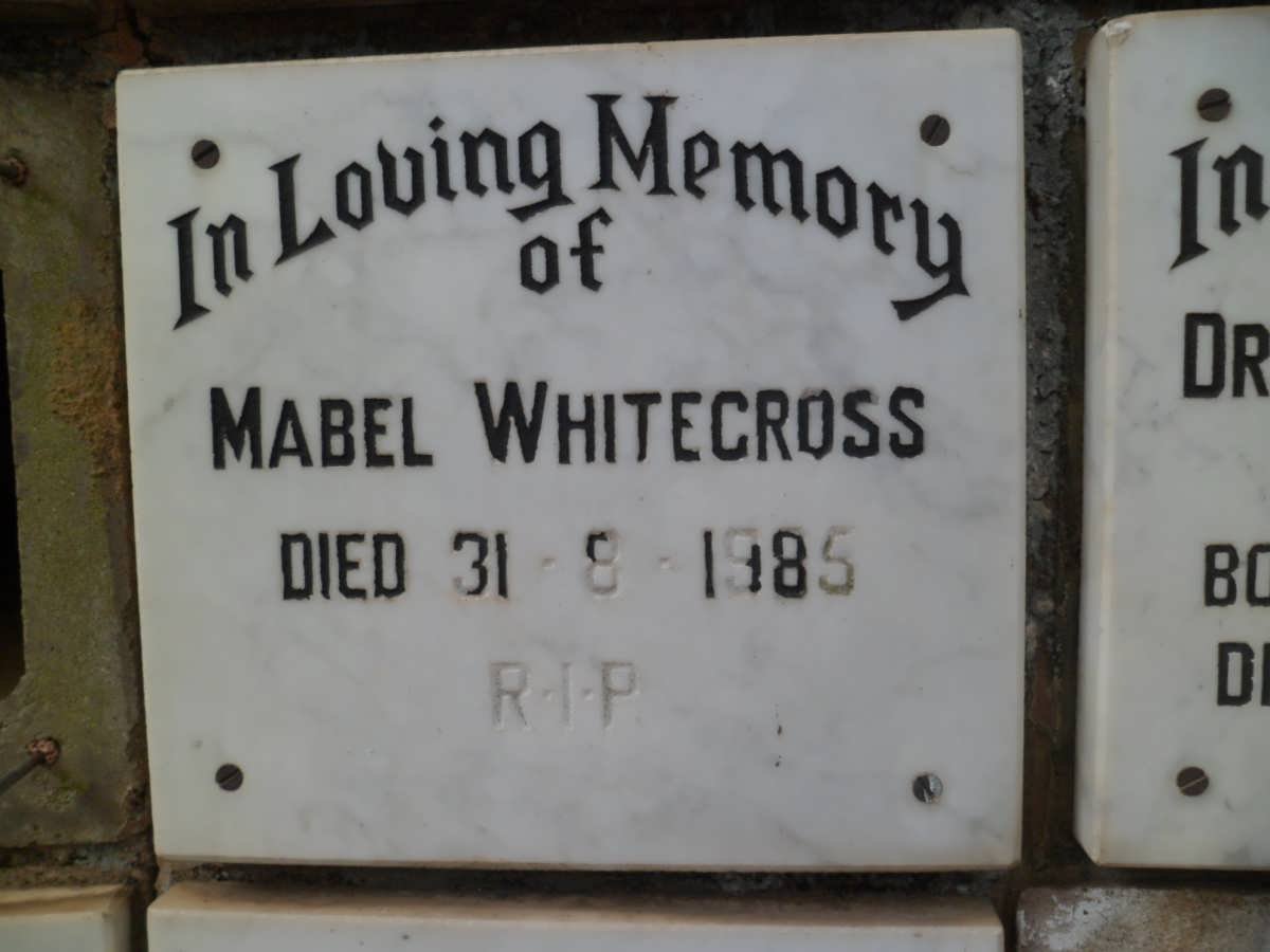 WHITECROSS Mabel -1985