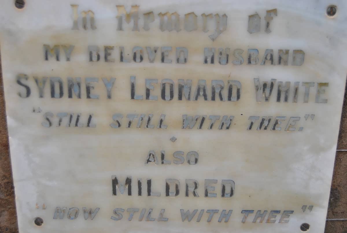 WHITE Sydney Leonard &amp; Mildred