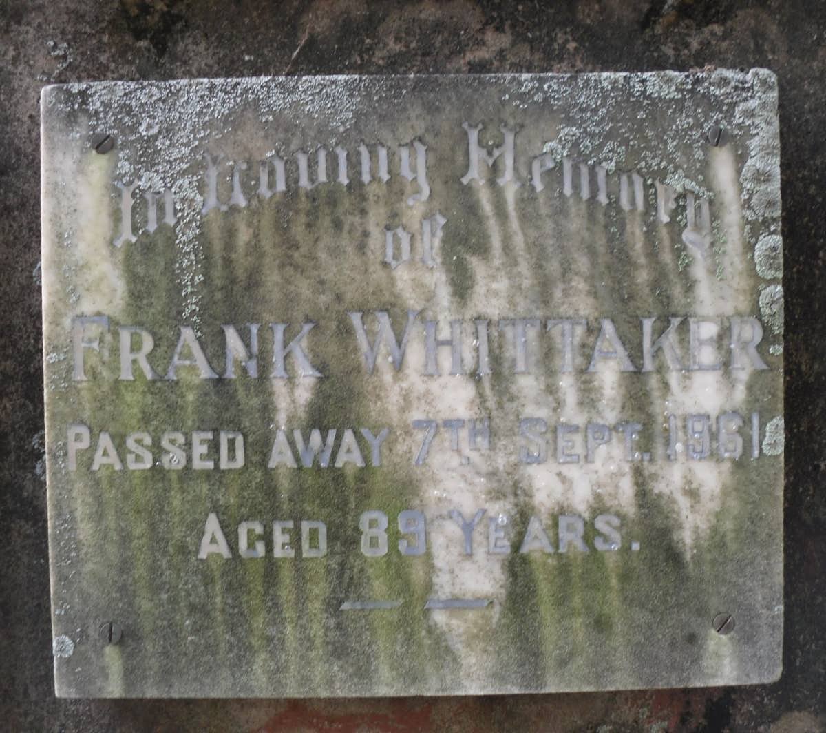 WHITTAKER Frank -1961