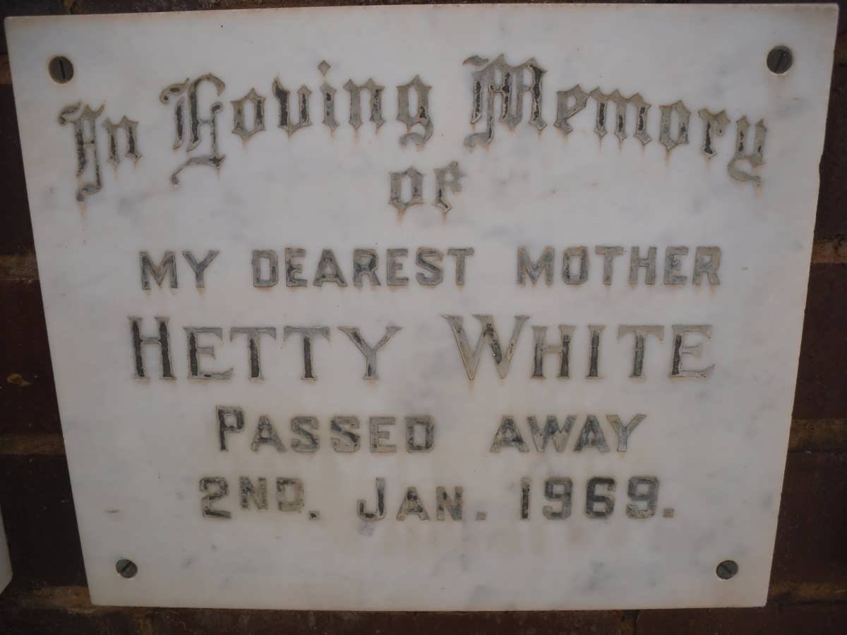 WHITE Hetty -1969