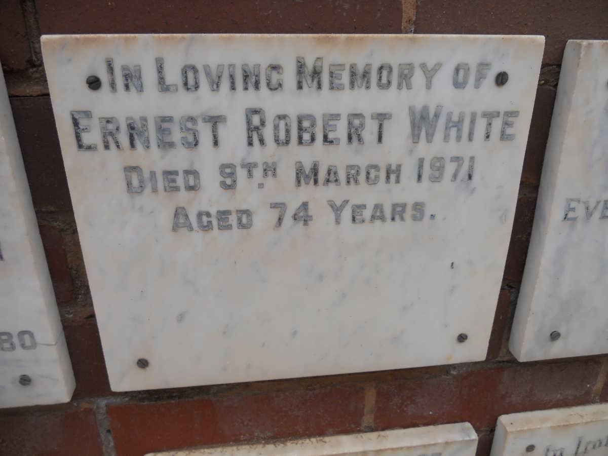 WHITE Ernest Robert -1971
