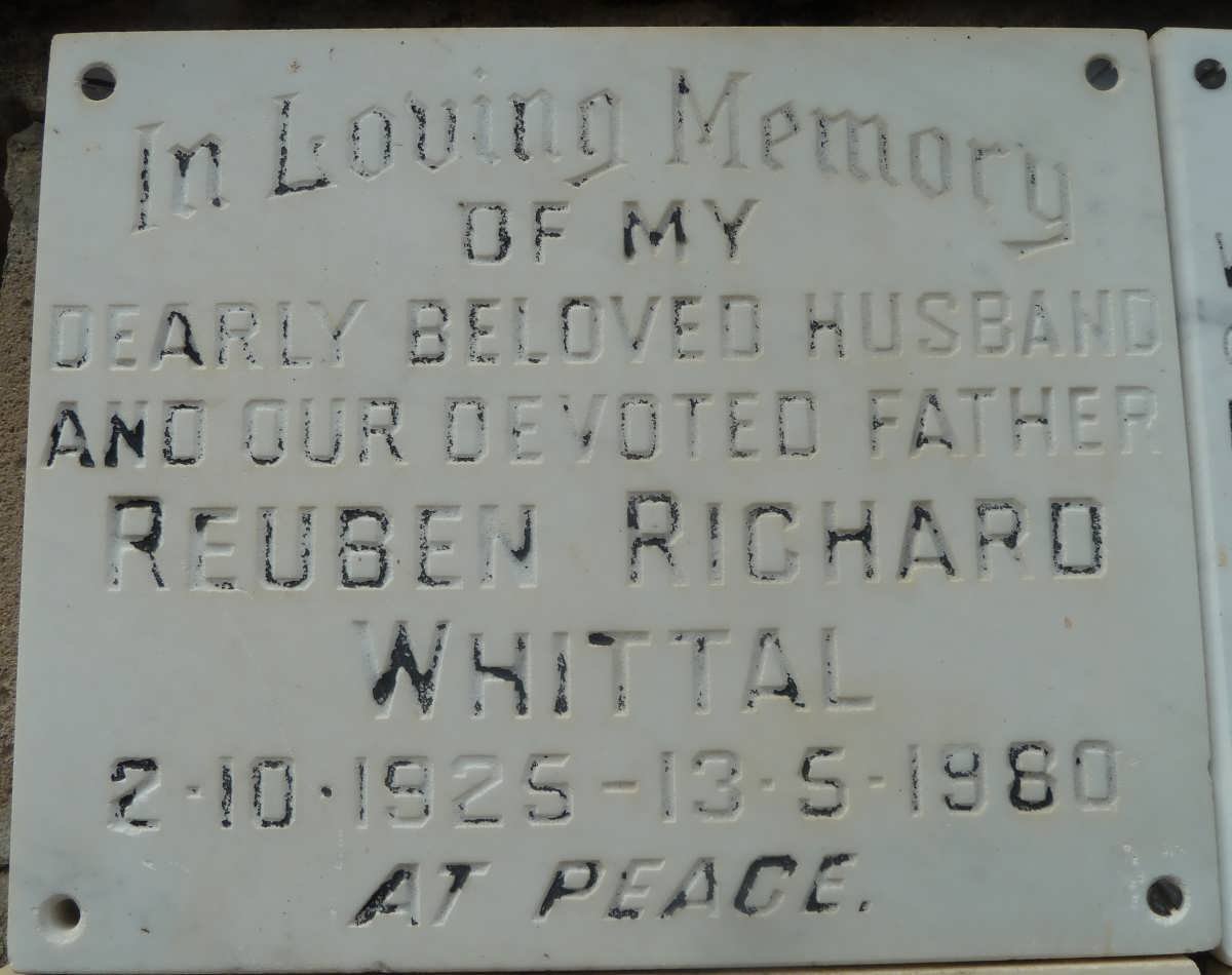 WHITTAL Reuben Richard 1925-1980