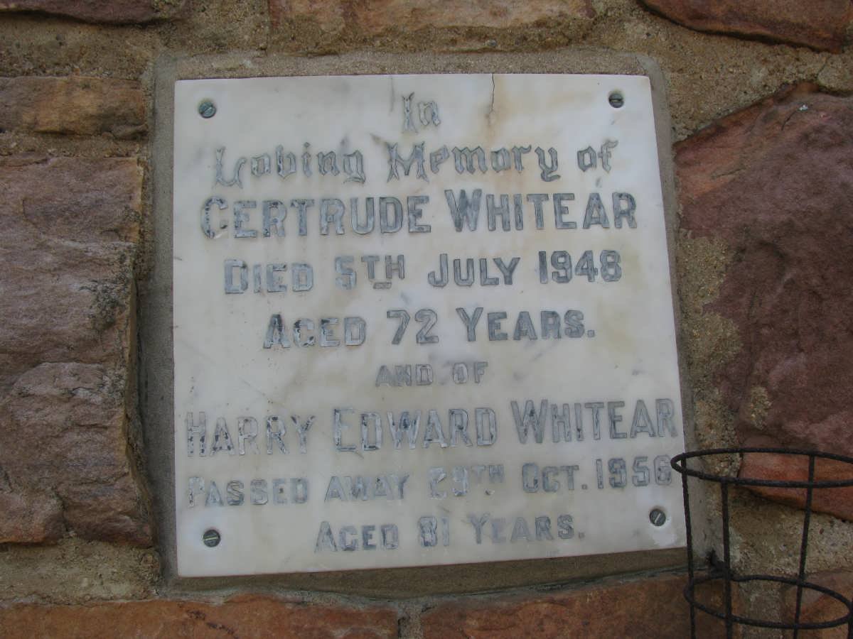 WHITEAR Harry Edward -1956 &amp; Gertrude