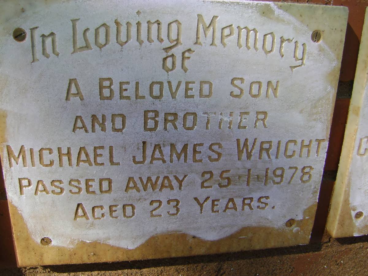WRIGHT Michael James -1978