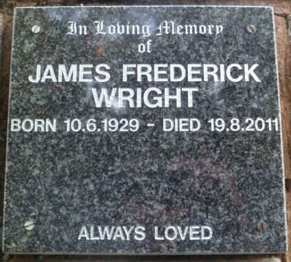 WRIGHT James Frederick 1929-2011