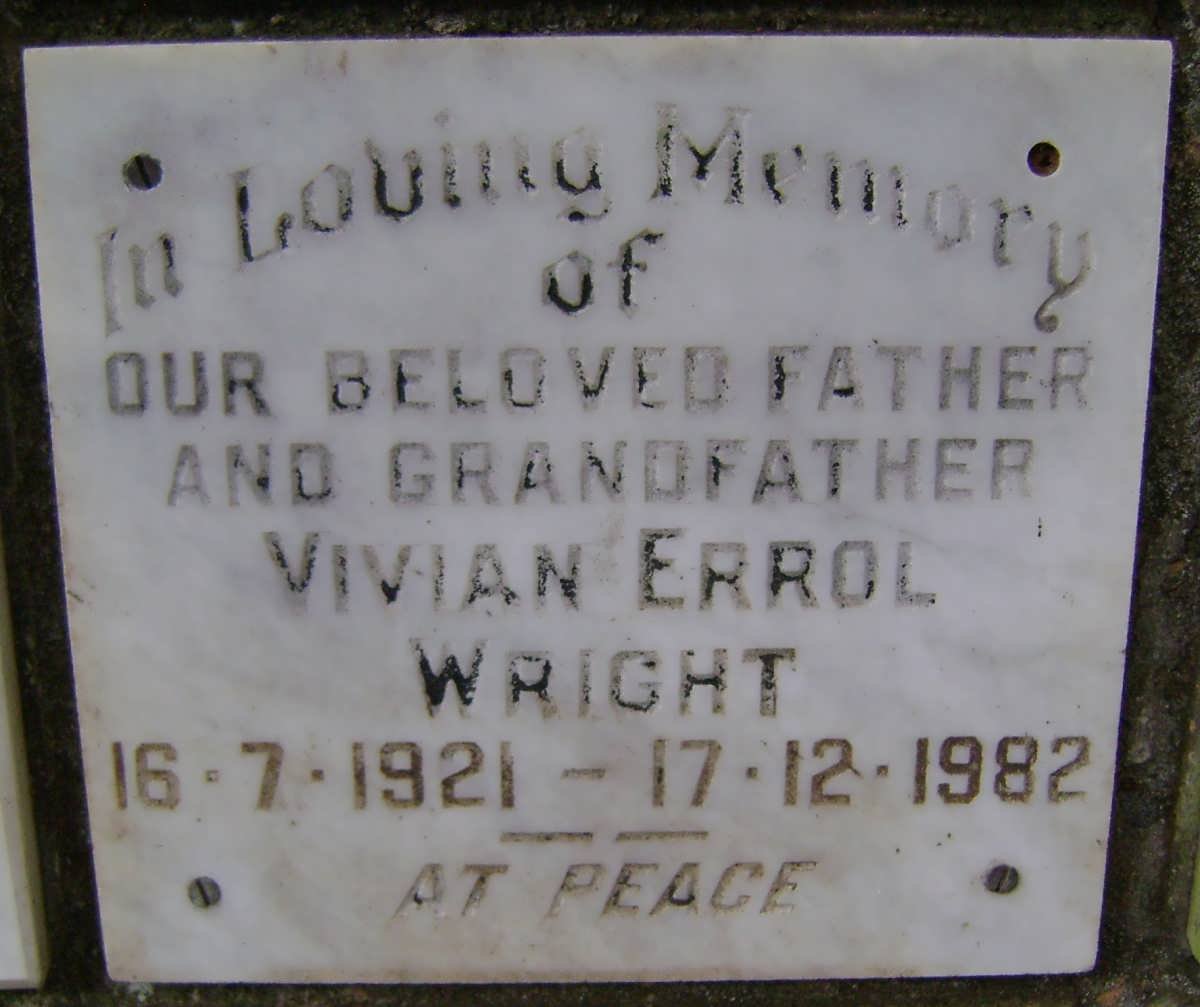 WRIGHT Vivian Errol 1921-1982