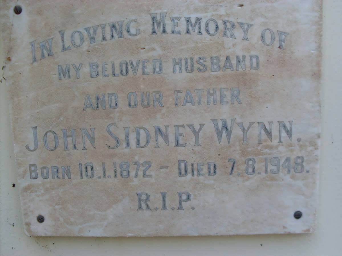 WYNN John Sydney 1872-1948