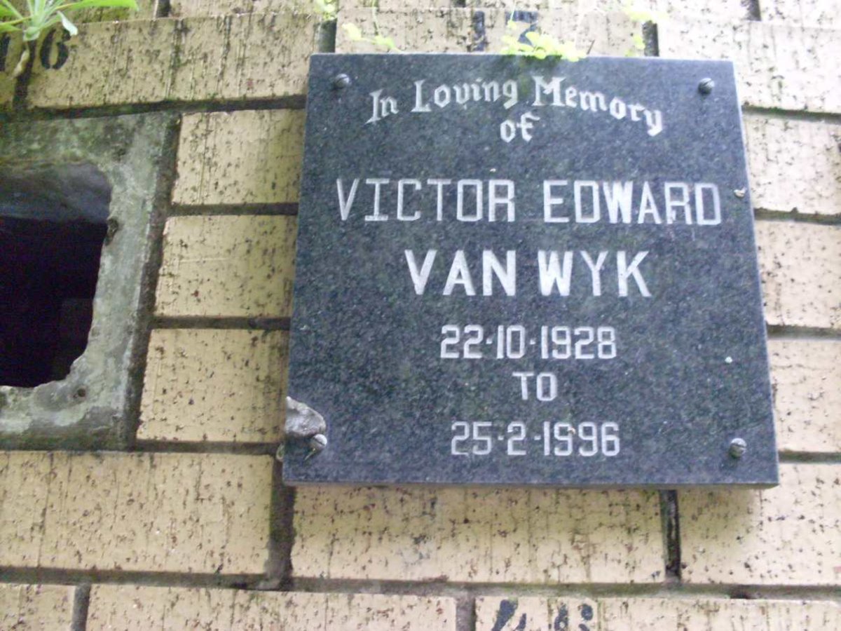 WYK Victor Edward, van 1928-1996